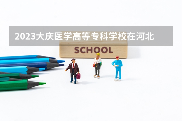 2023大庆医学高等专科学校在河北高考专业招生计划人数