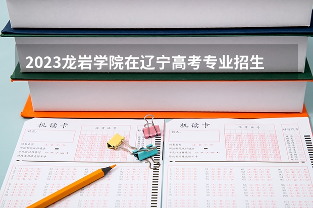2023龙岩学院在辽宁高考专业招生计划人数