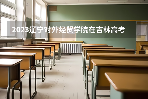 2023辽宁对外经贸学院在吉林高考专业招生计划人数
