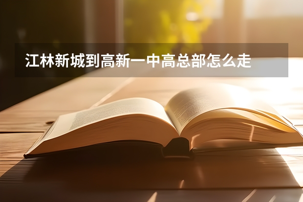 江林新城到高新一中高总部怎么走