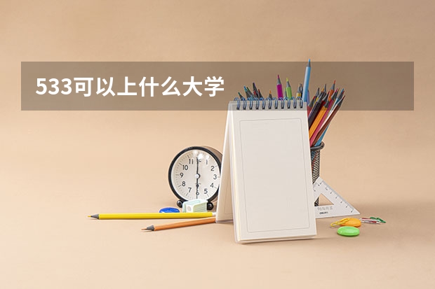 533可以上什么大学