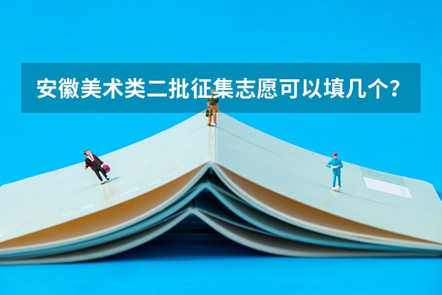 安徽美术类二批征集志愿可以填几个？（高考平行志愿一般几个学校）