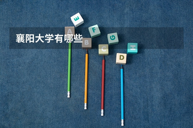 襄阳大学有哪些