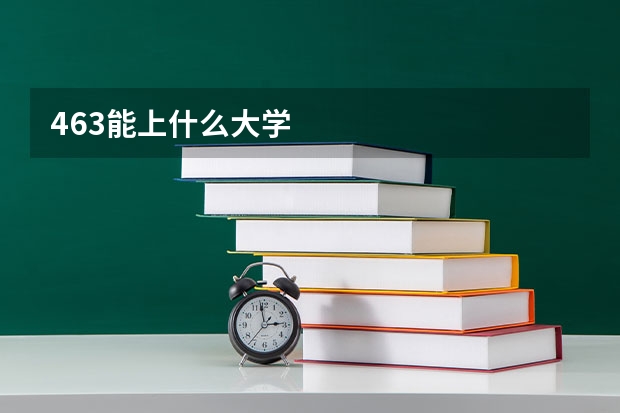 463能上什么大学