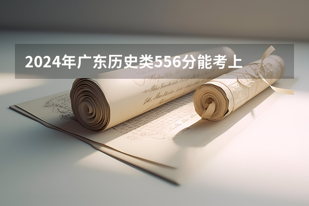 2024年广东历史类556分能考上什么大学？