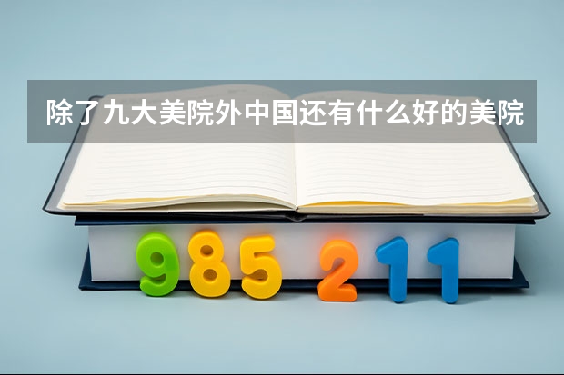除了九大美院外中国还有什么好的美院?