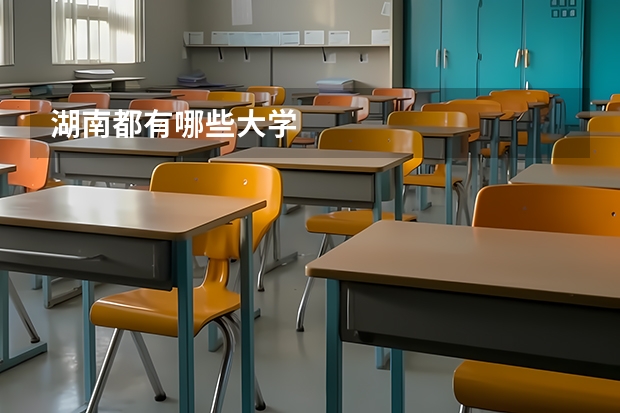 湖南都有哪些大学