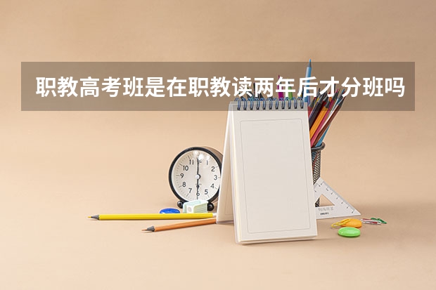 职教高考班是在职教读两年后才分班吗重庆