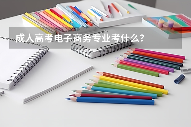 成人高考电子商务专业考什么？