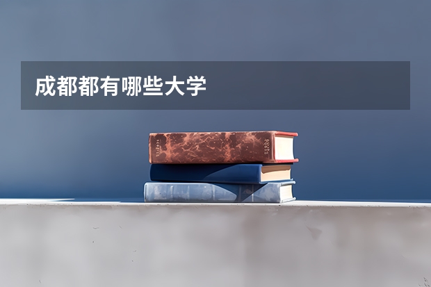 成都都有哪些大学