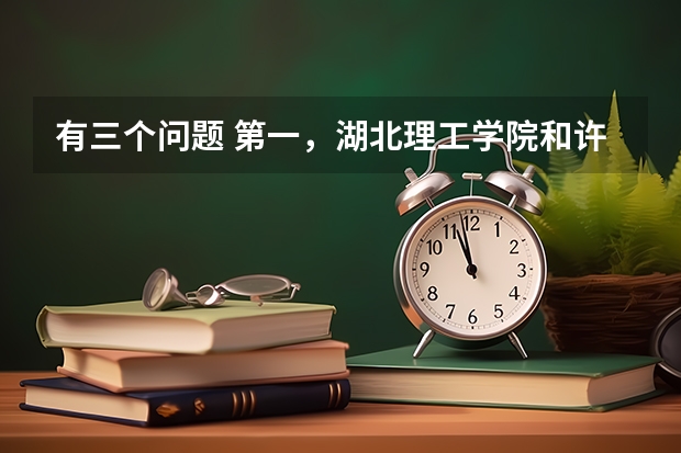 有三个问题 第一，湖北理工学院和许昌学院哪个好 第二，湖北理工学院美术系哪个专业好 第三，在大学里