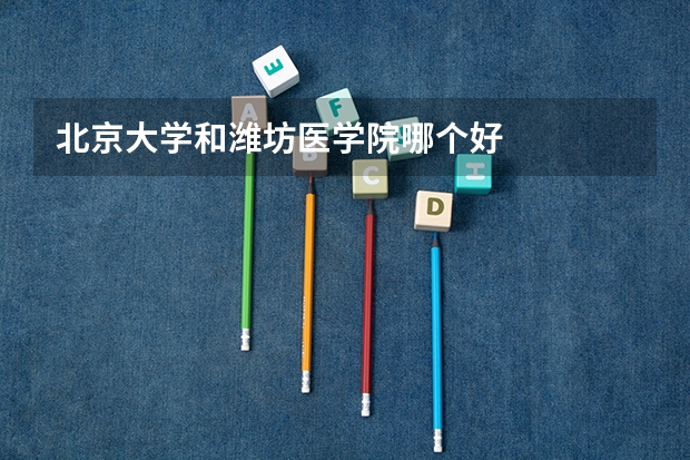 北京大学和潍坊医学院哪个好
