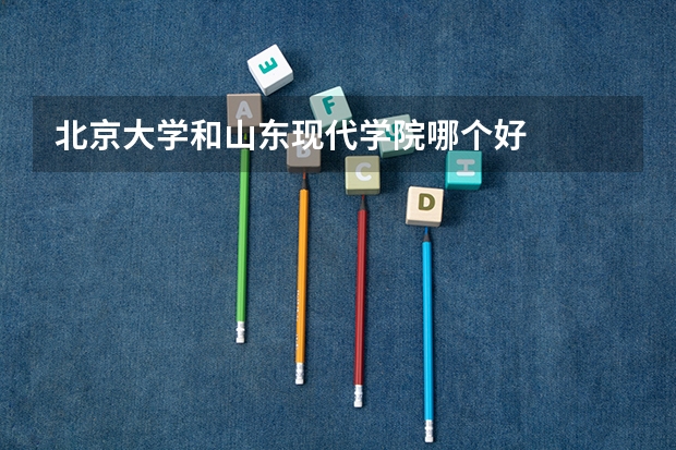 北京大学和山东现代学院哪个好