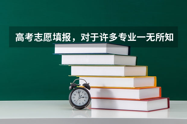 高考志愿填报，对于许多专业一无所知，该如何了解呢?
