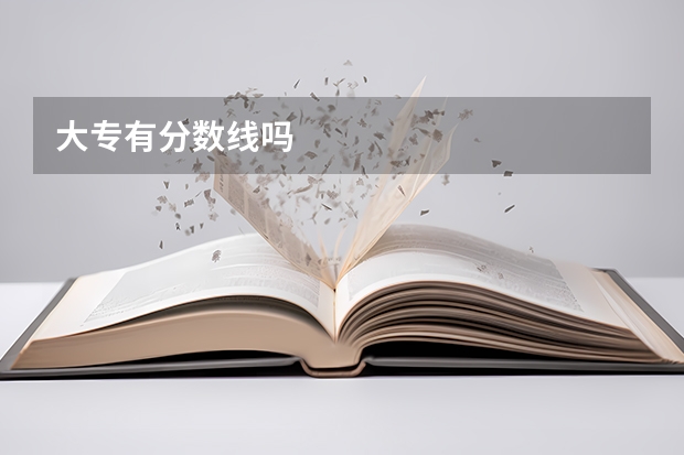 大专有分数线吗