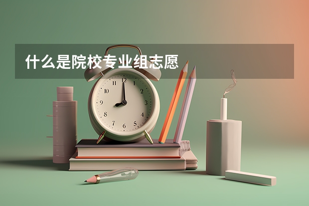 什么是院校专业组志愿