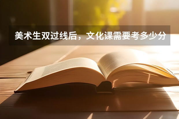 美术生双过线后，文化课需要考多少分？