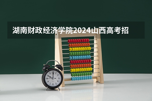 湖南财政经济学院2024山西高考招生计划详解