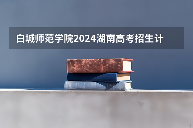 白城师范学院2024湖南高考招生计划详解