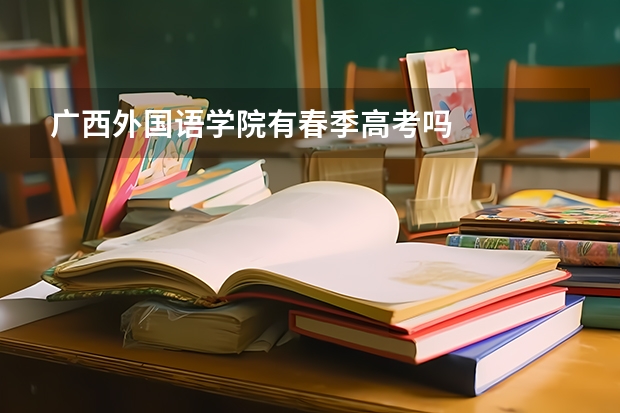 广西外国语学院有春季高考吗