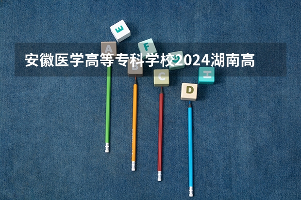 安徽医学高等专科学校2024湖南高考招生计划详解
