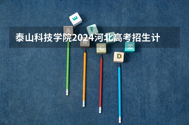 泰山科技学院2024河北高考招生计划详解