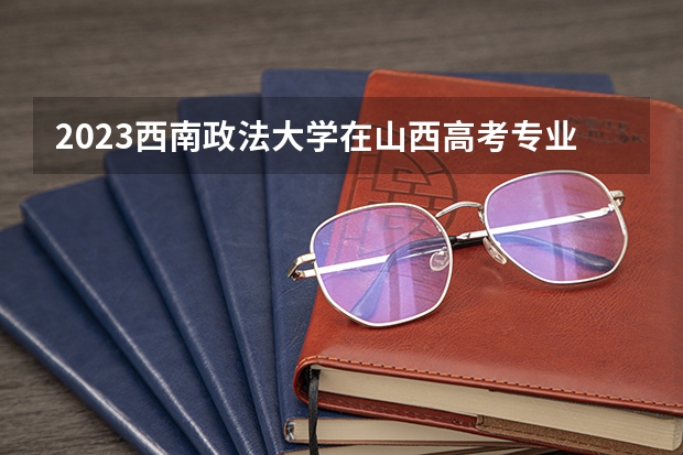 2023西南政法大学在山西高考专业招生计划人数