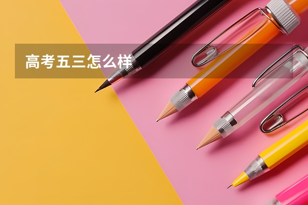 高考五三怎么样