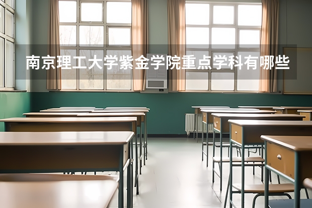 南京理工大学紫金学院重点学科有哪些 开设专业介绍