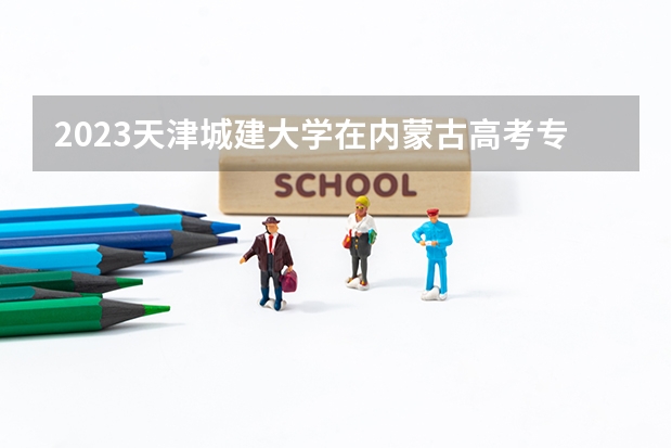 2023天津城建大学在内蒙古高考专业招生计划人数