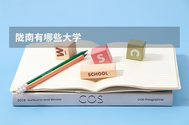 陇南有哪些大学