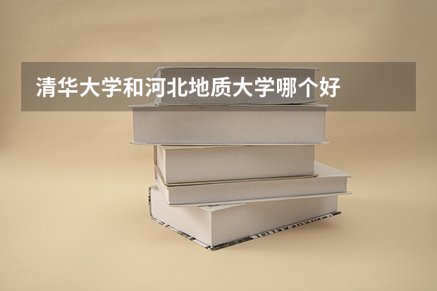清华大学和河北地质大学哪个好