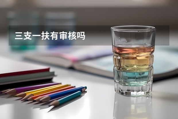 三支一扶有审核吗