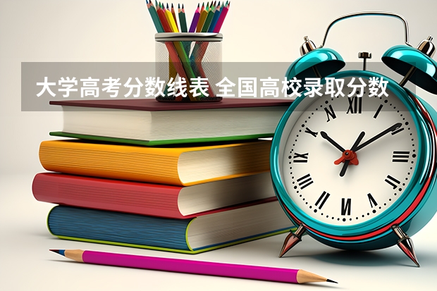 大学高考分数线表 全国高校录取分数线一览表