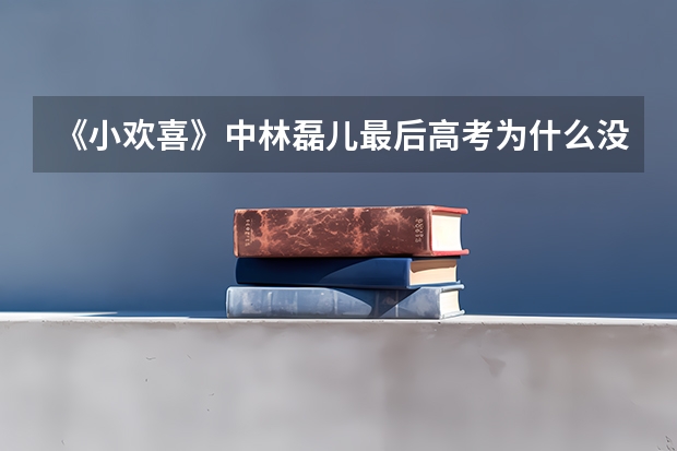 《小欢喜》中林磊儿最后高考为什么没有发挥好？