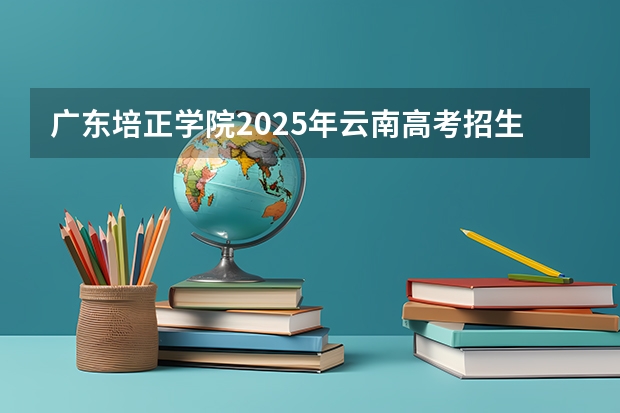广东培正学院2025年云南高考招生计划预测