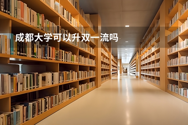 成都大学可以升双一流吗