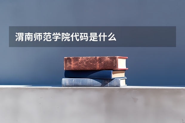 渭南师范学院代码是什么