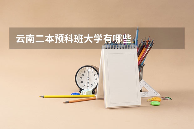 云南二本预科班大学有哪些