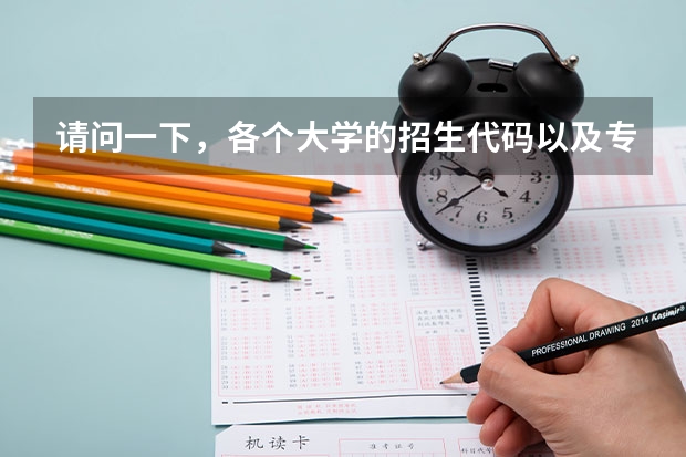 请问一下，各个大学的招生代码以及专业在网上哪里可以查询呢？