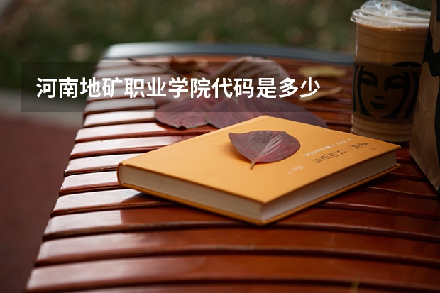 河南地矿职业学院代码是多少
