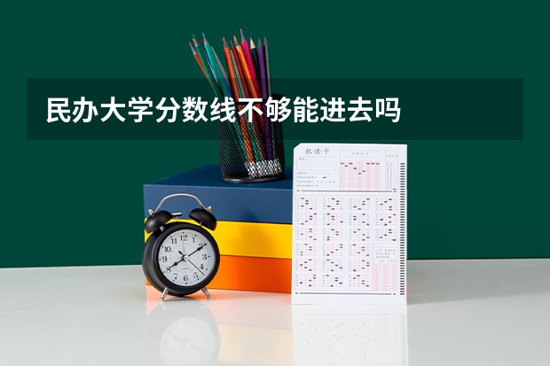 民办大学分数线不够能进去吗