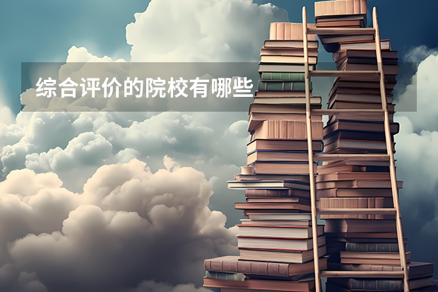 综合评价的院校有哪些