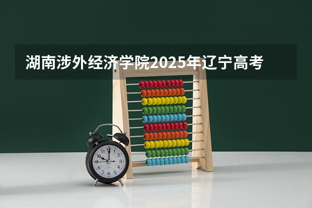 湖南涉外经济学院2025年辽宁高考招生计划预测