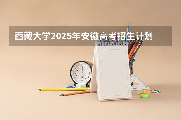 西藏大学2025年安徽高考招生计划预测