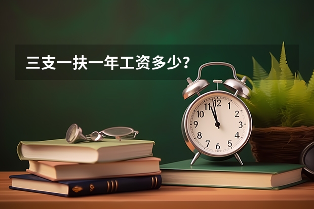 三支一扶一年工资多少？