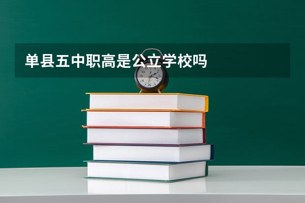 单县五中职高是公立学校吗
