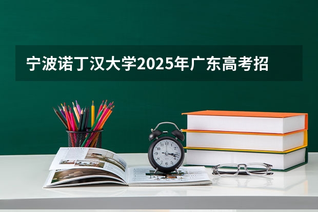 宁波诺丁汉大学2025年广东高考招生计划预测