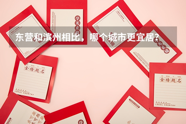 东营和滨州相比，哪个城市更宜居？