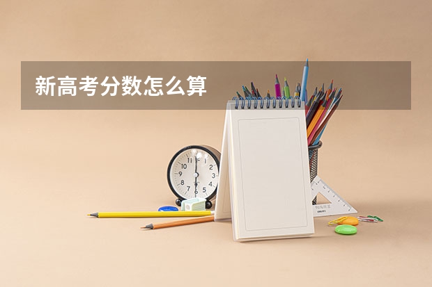 新高考分数怎么算